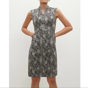 MM Lafleur Sz 10 Printed Sheath Dress EUC